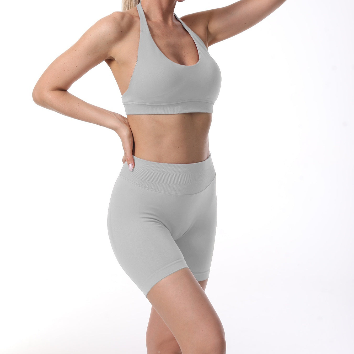 High-elasticity Sports Bra With A Neck-hanging Design For A Beautiful Back
