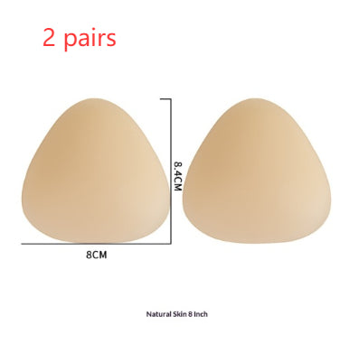 Triangular Solid Silicone Breast Pads For Womens Swimwear To Prevent Unsightly Bulges