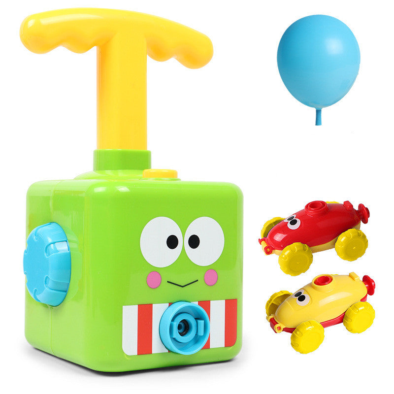 Power Balloon Launch Tower Toy Puzzle  Education Inertia Air Power Balloon Car Science Experimen Toy For Children Gift