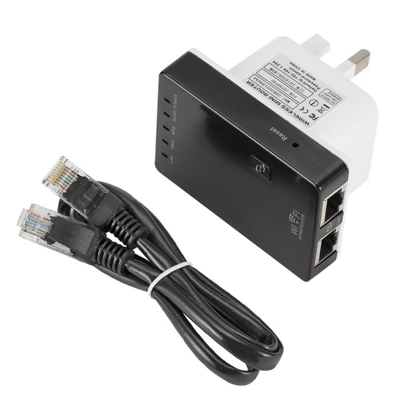 300M Wireless Signal Repeater Wifi Wireless Signal Amplifier Mini Wireless Relay Dual Network Port