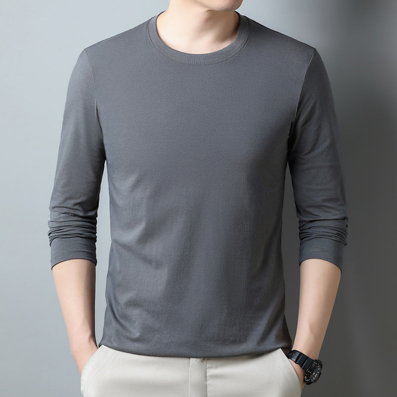 Mens Long-sleeve T-shirt Pure Cotton Hoodie