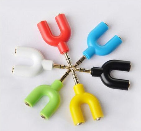 3.5mm audio adapter mobile phone headset splitter