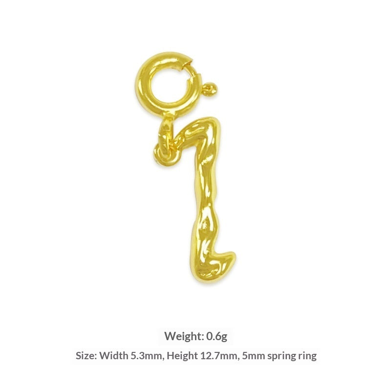 Happy Characters Series English Alphabet Necklace For Women