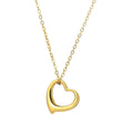 Womens Elegant Hollowed-Out Heart Necklace