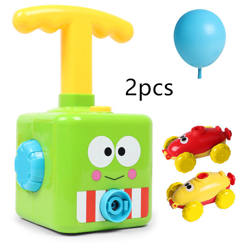 Power Balloon Launch Tower Toy Puzzle  Education Inertia Air Power Balloon Car Science Experimen Toy For Children Gift