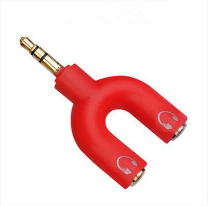 3.5mm audio adapter mobile phone headset splitter