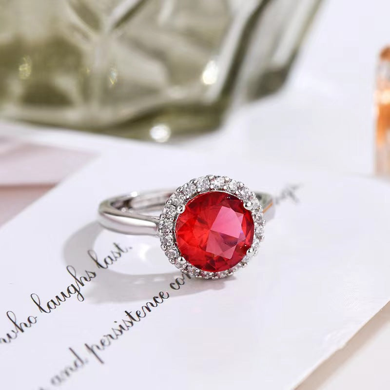 3-Carat Fashionable Princess-Cut Round-Shape Open-End Ring