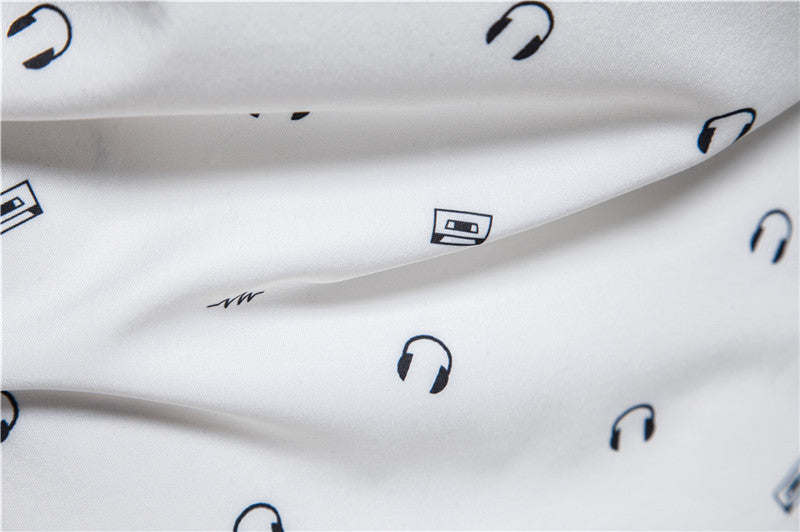 Stylish Summer White Printed Shirt For Men