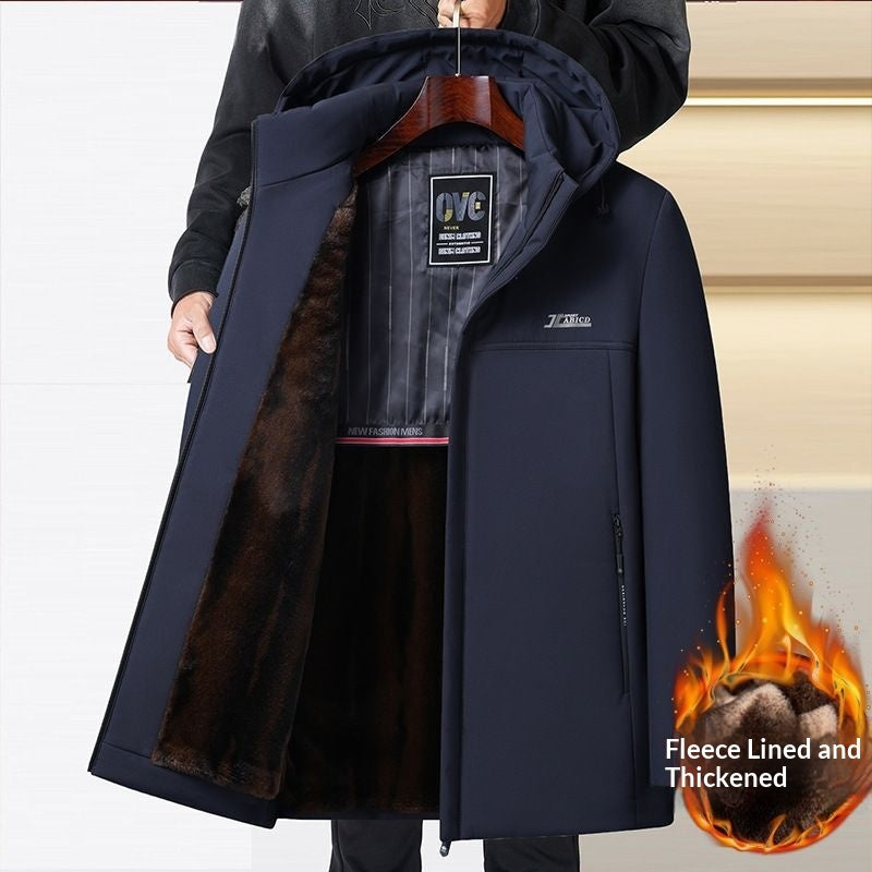 Mens Retro Casual Padded Cotton Jacket