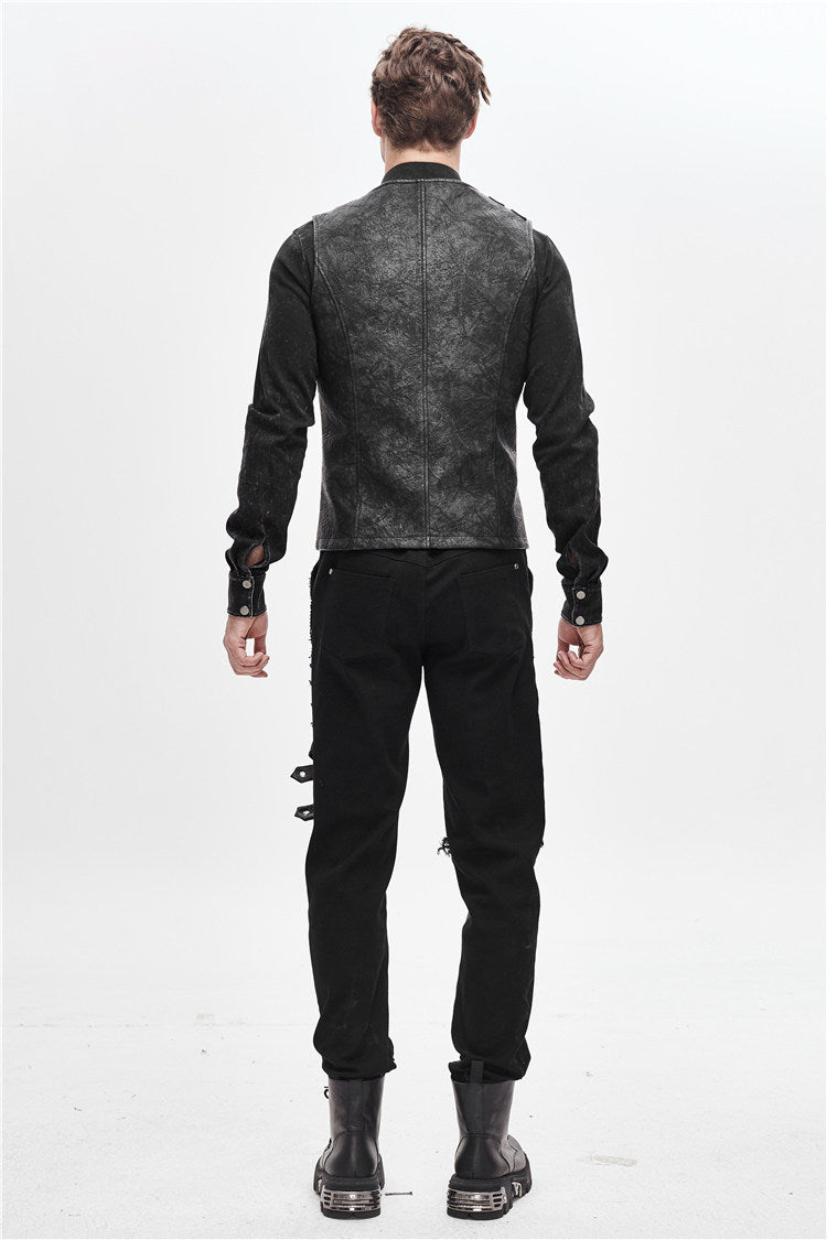 Mens Misty Floral Tie-Back VestChesnut