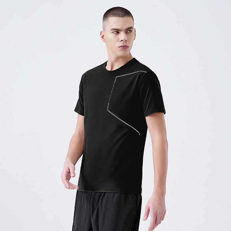 Mens Casual Sports T-Shirt With Short Sleeves New Summer Style