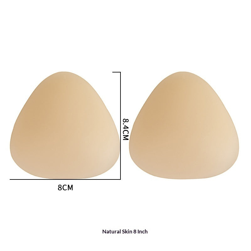Triangular Solid Silicone Breast Pads For Womens Swimwear To Prevent Unsightly Bulges