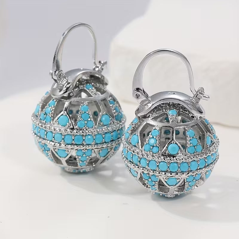Affordable Luxury Court-style Intricately Crafted Vintage-chic Colorful Earrings