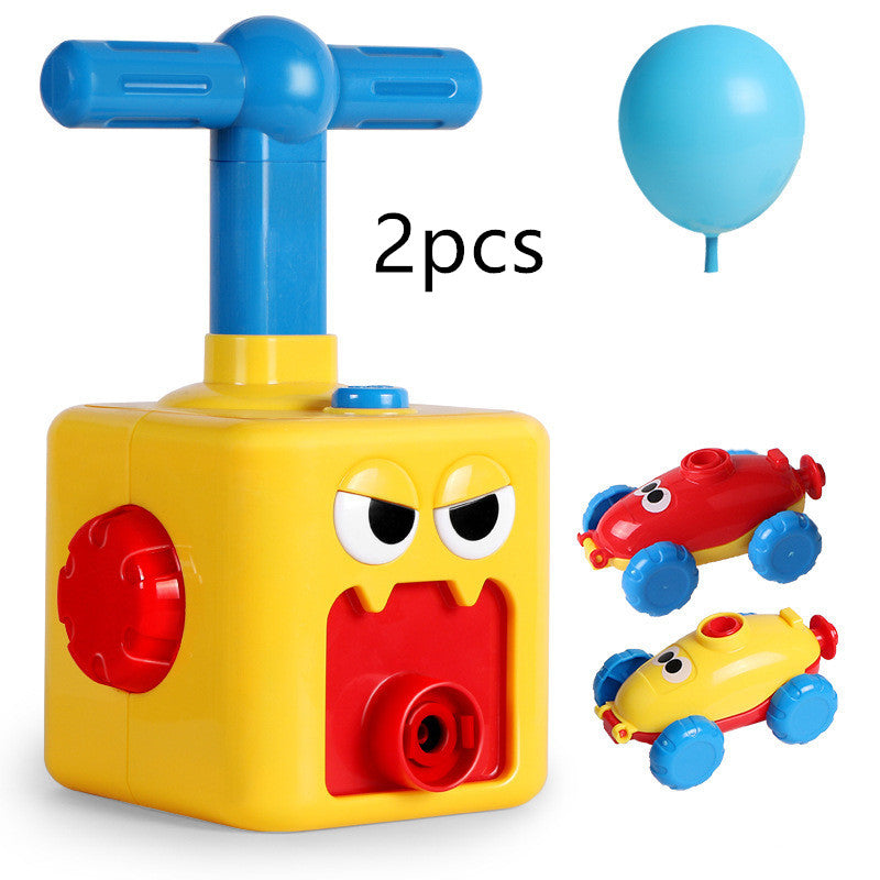 Power Balloon Launch Tower Toy Puzzle  Education Inertia Air Power Balloon Car Science Experimen Toy For Children Gift