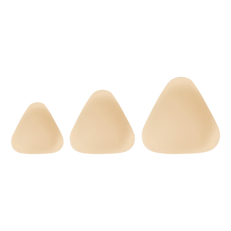 Triangular Solid Silicone Breast Pads For Womens Swimwear To Prevent Unsightly Bulges