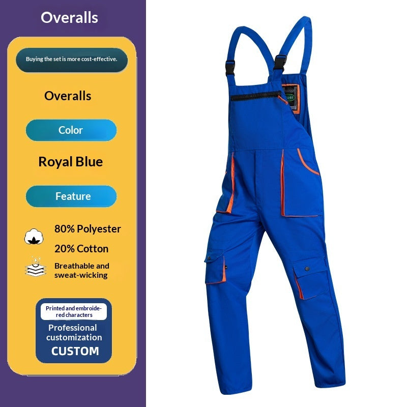 Abrasion-resistant Multi-pocket Tool Workwear Suit