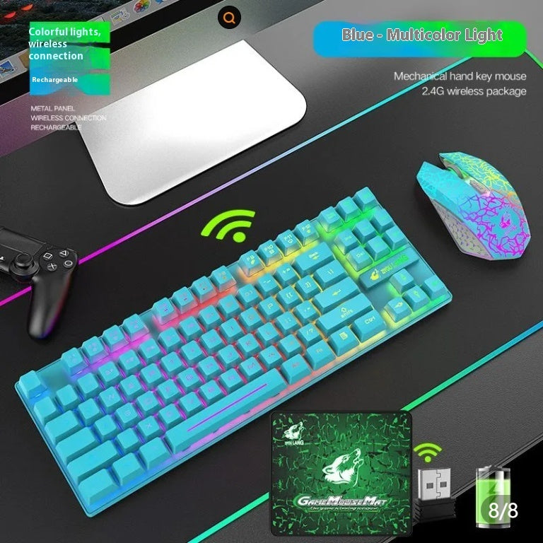 3 Wireless Charging Keyboard And Mouse Set