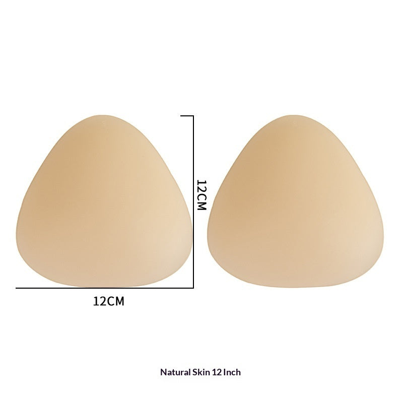 Triangular Solid Silicone Breast Pads For Womens Swimwear To Prevent Unsightly Bulges