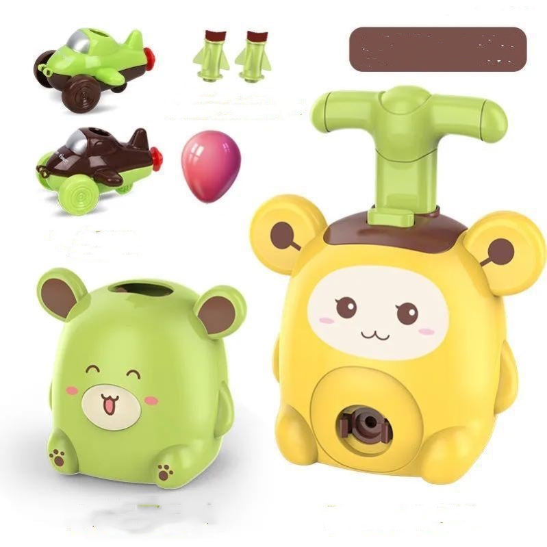 Power Balloon Launch Tower Toy Puzzle  Education Inertia Air Power Balloon Car Science Experimen Toy For Children Gift