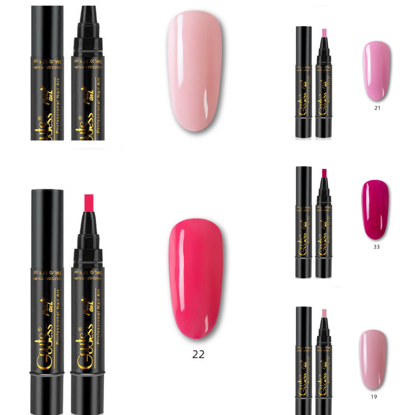 3-in-1 Nail Glue Pen  One-step Glue Phototherapy Plastic