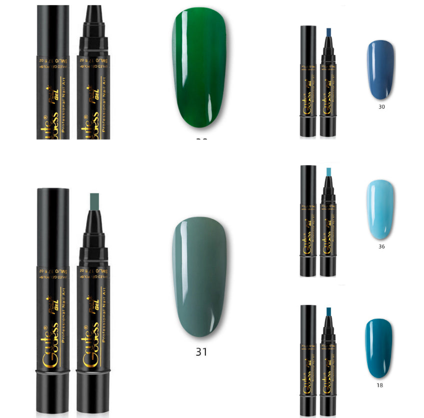 3-in-1 Nail Glue Pen  One-step Glue Phototherapy Plastic