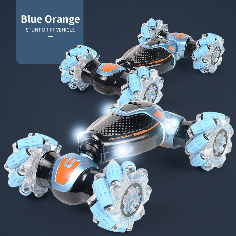 Twist Side Walking Stunt Remote Control Car Light Gesture Induction Deformation Drift Car Children's Car Boy Toy