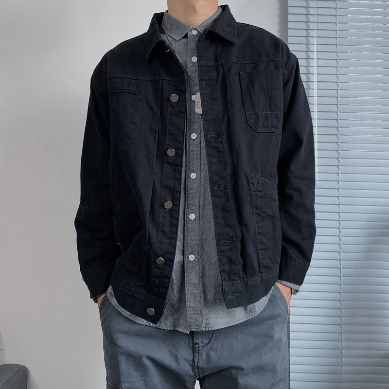 Mens Stylish Casual Retro Denim Jacket