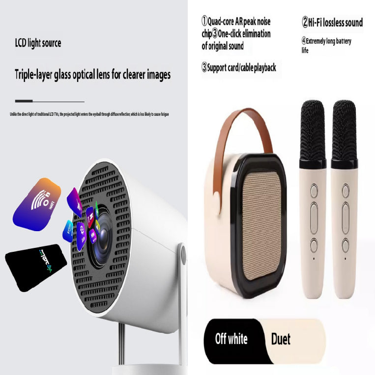 Wireless Bluetooth Audio Mini Microphone Singing And Singing All-in-one Machine Children's Family Ktv Suit