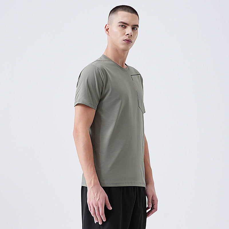 Mens Casual Sports T-Shirt With Short Sleeves New Summer Style