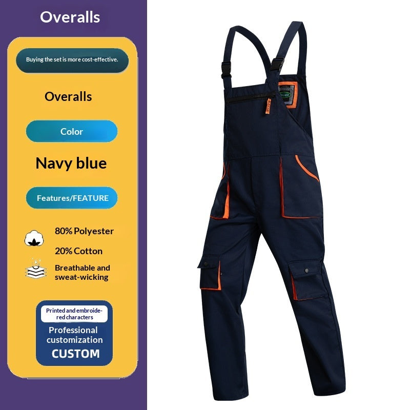 Abrasion-resistant Multi-pocket Tool Workwear Suit