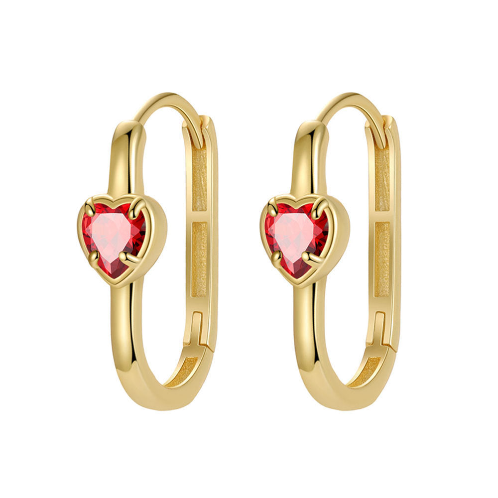 Simple And Stylish Geometric Zircon Ear Clips For Women