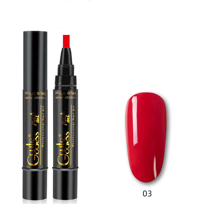 3-in-1 Nail Glue Pen  One-step Glue Phototherapy Plastic