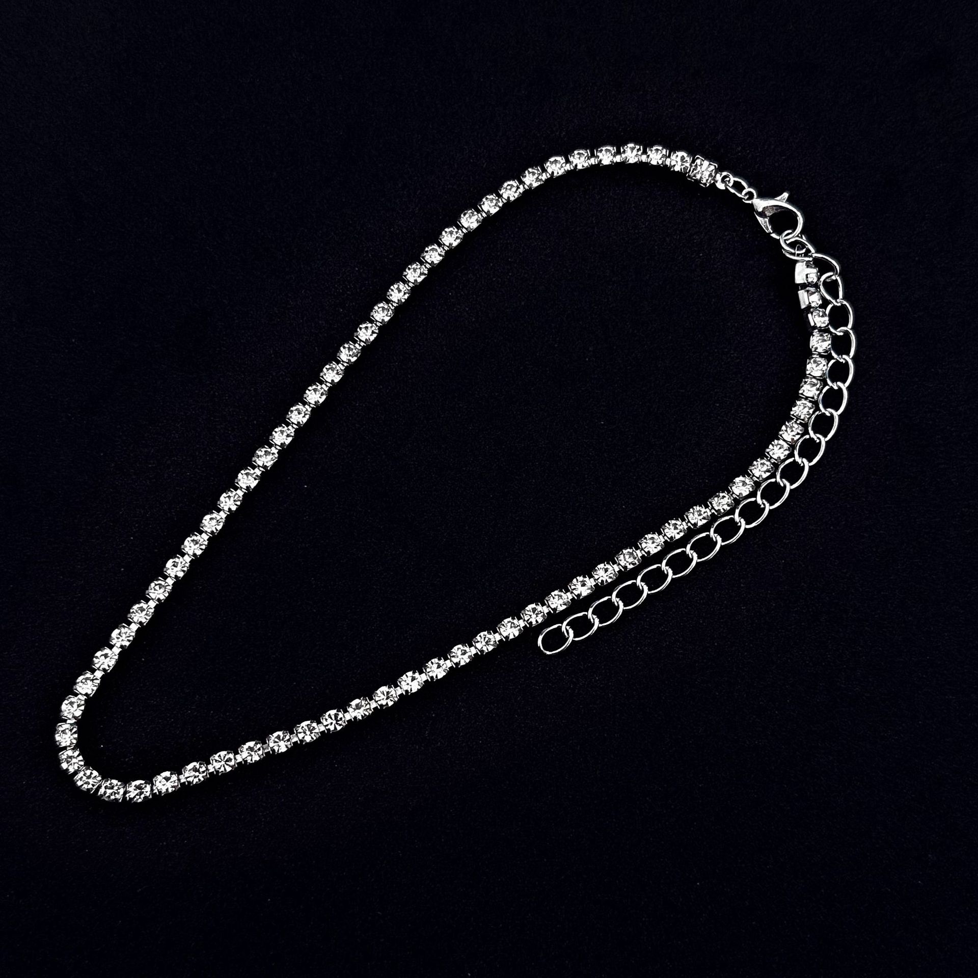 Elegant Rhinestone Collarbone Necklace For Women