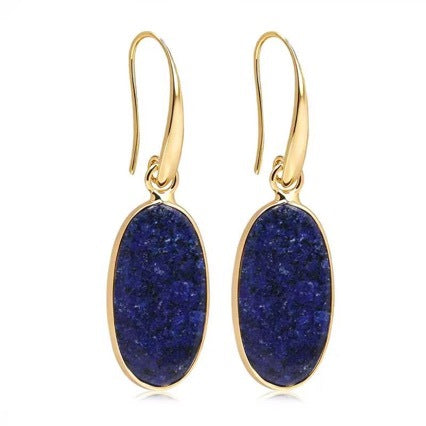 High-end Natural Stone Pendant Earrings