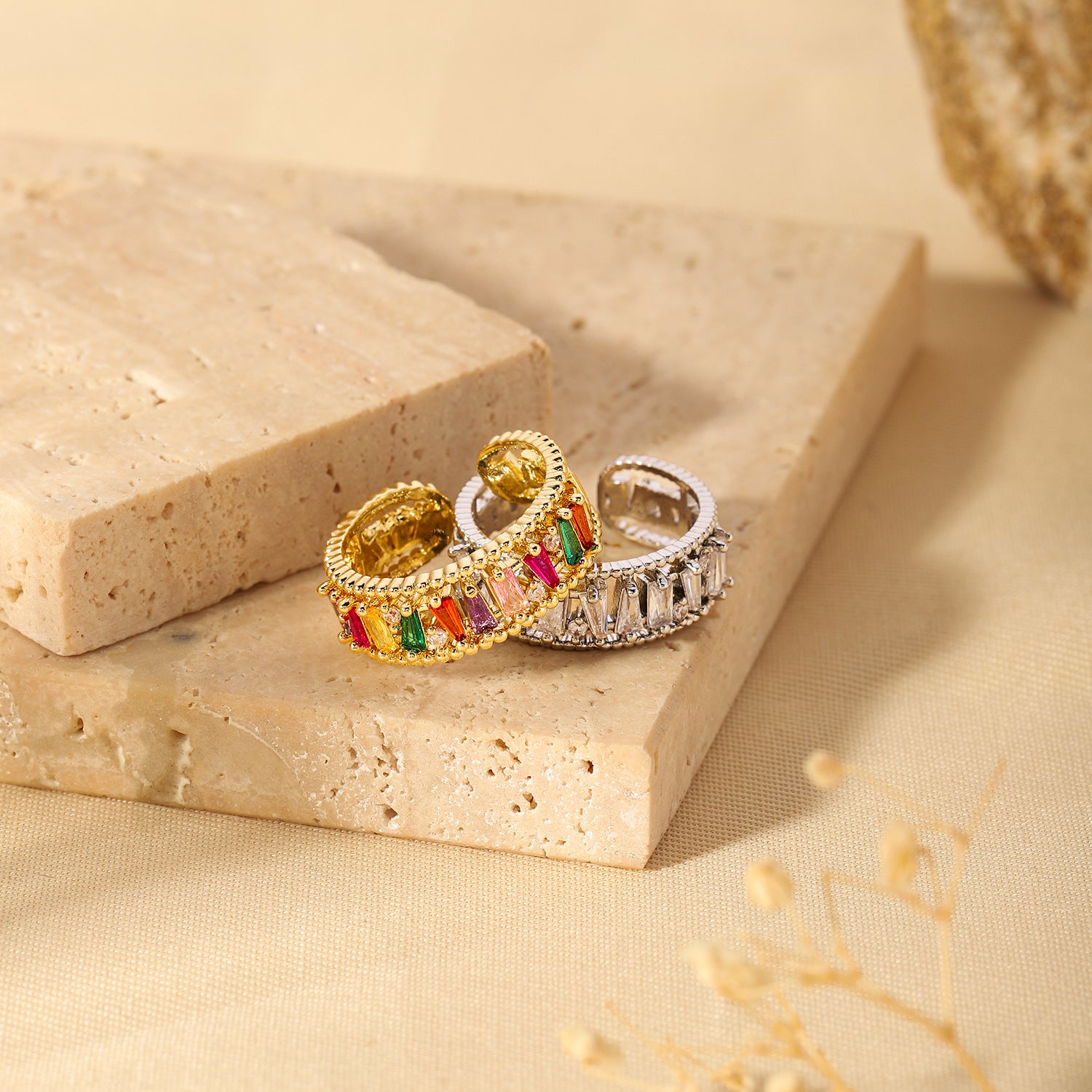 Gold-plated Niche High-end Ring