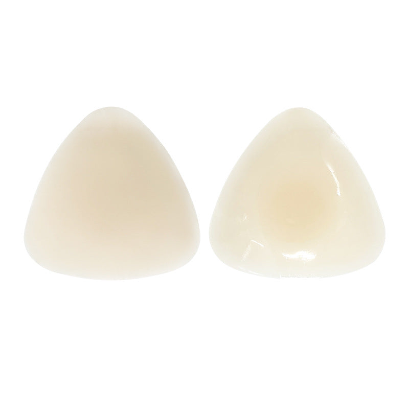 Triangular Pure-silicone Solid Breast Petals For A Super-thin Lift-enhancing, And Anti-exposure Chest Fit