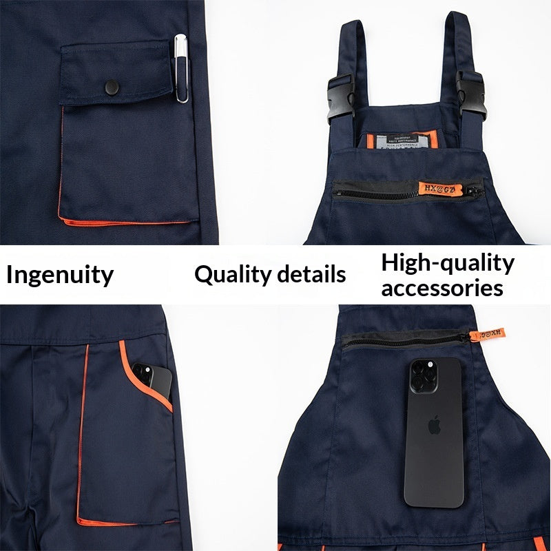 Abrasion-resistant Multi-pocket Tool Workwear Suit