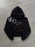 Mens Spring Cherry Blossom Print Hoodie Top