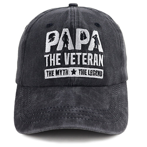 Papa Hats For Dad Birthday Gifts, Adjustable Embroidered Wash Cotton Baseball Cap