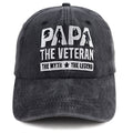 Papa Hats For Dad Birthday Gifts, Adjustable Embroidered Wash Cotton Baseball Cap