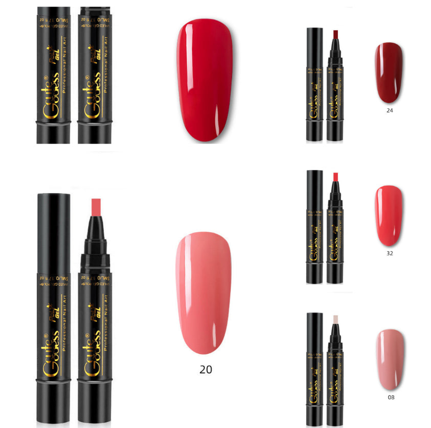 3-in-1 Nail Glue Pen  One-step Glue Phototherapy Plastic