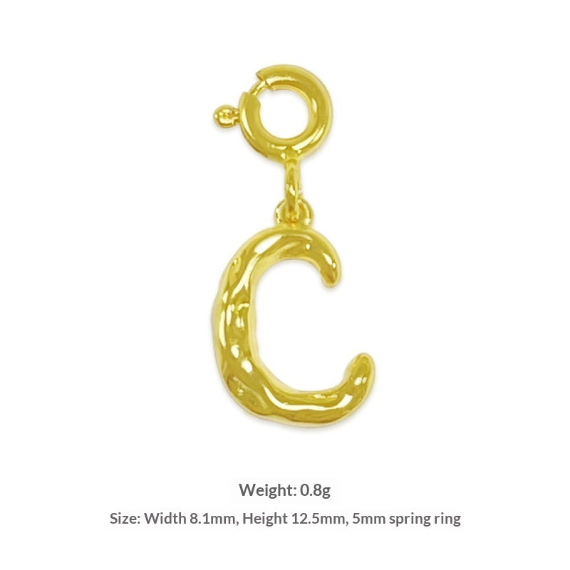 Happy Characters Series English Alphabet Necklace For Women