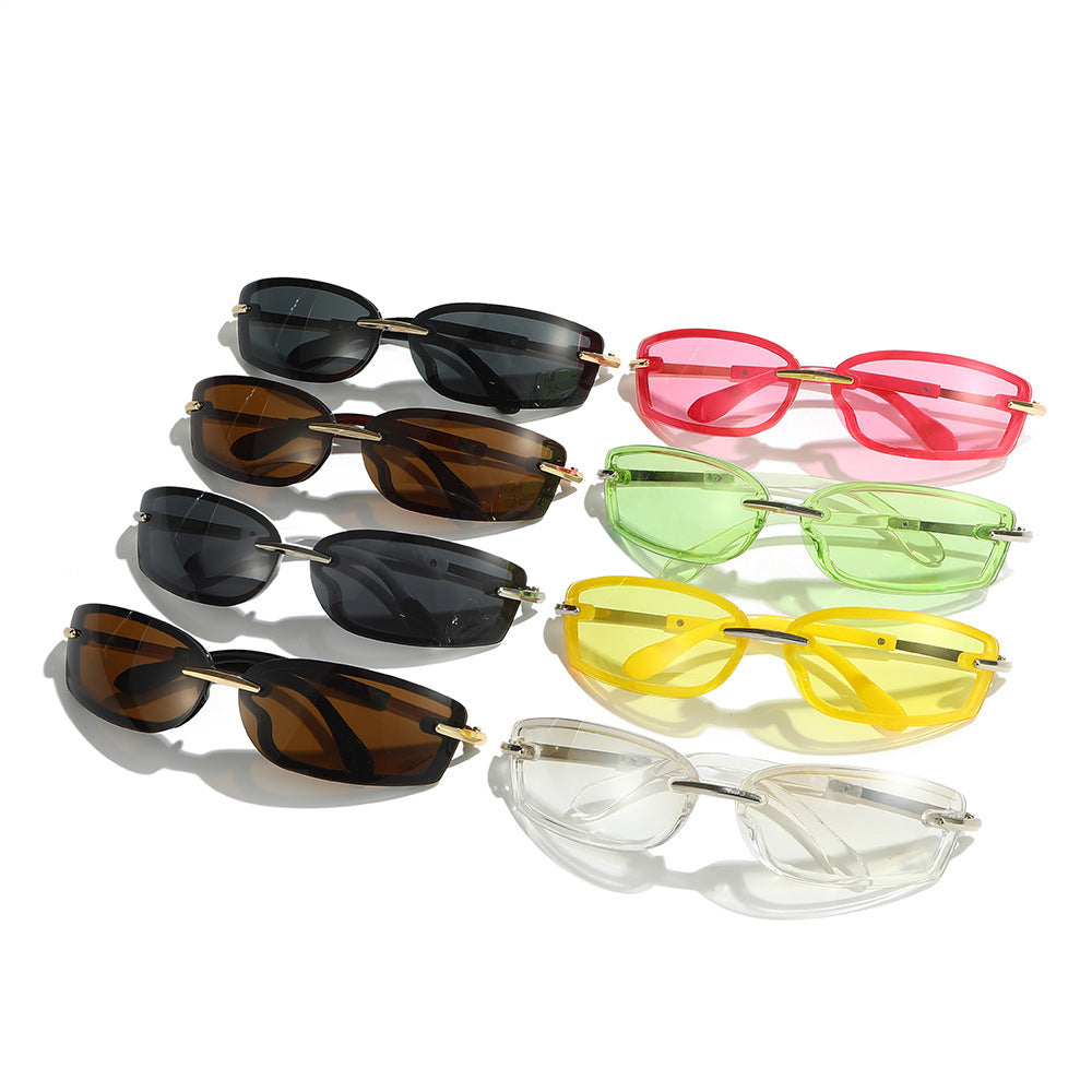 Square Candy-colored UV-protective Influencer Sunglasses In An Instagram-style Design