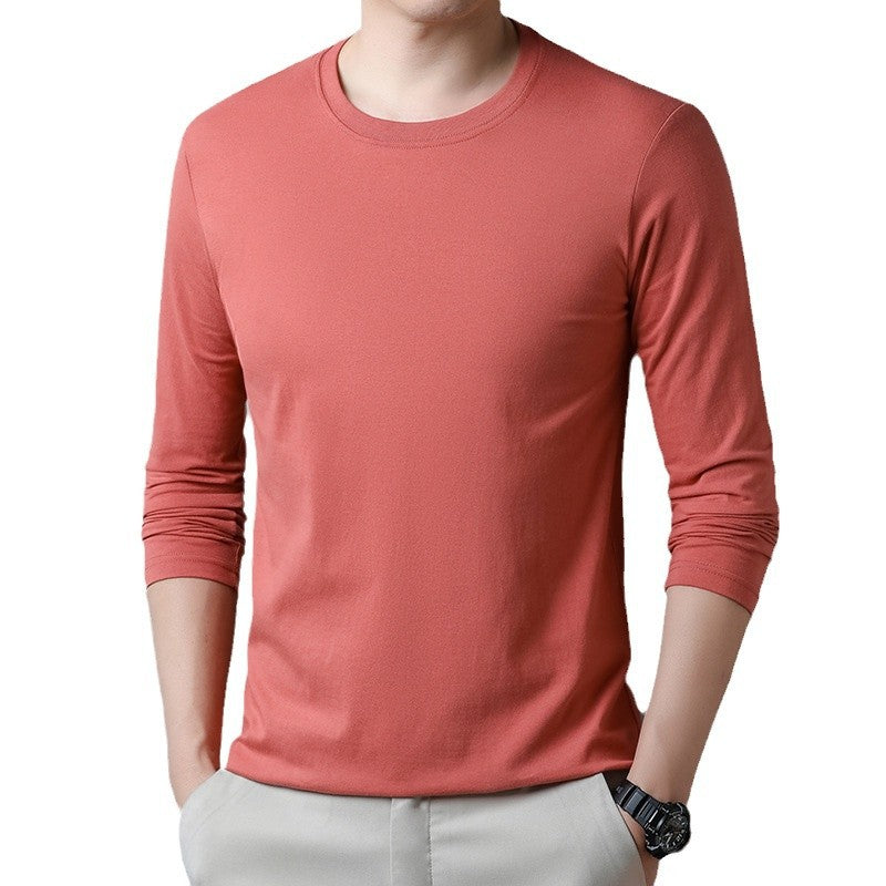 Mens Long-sleeve T-shirt Pure Cotton Hoodie
