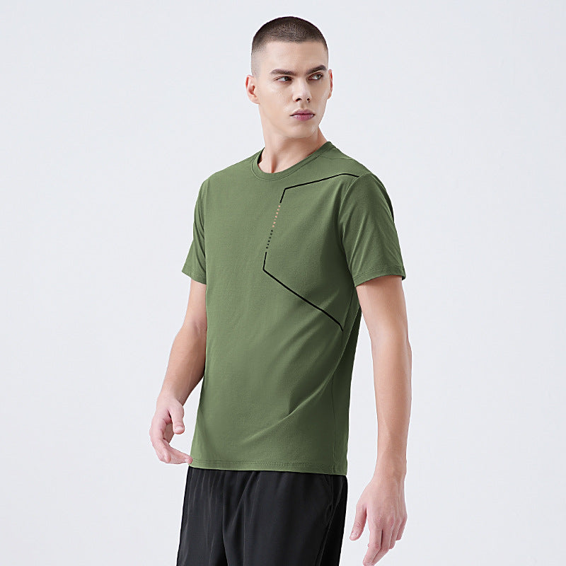 Mens Casual Sports T-Shirt With Short Sleeves New Summer Style