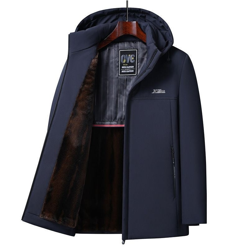 Mens Retro Casual Padded Cotton Jacket