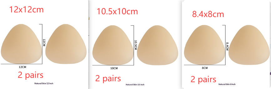 Triangular Solid Silicone Breast Pads For Womens Swimwear To Prevent Unsightly Bulges