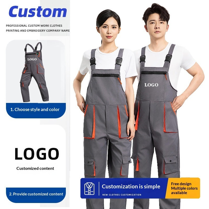 Abrasion-resistant Multi-pocket Tool Workwear Suit